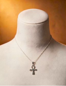 Pendentif Croix Ankh - Argent - 2.5 cm