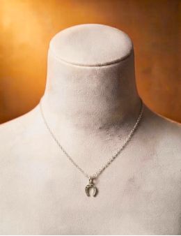Pendentif fer à cheval argent 925 | porte-bonheur