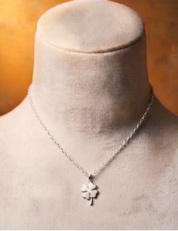 Pendentif Trèfle à 4 feuilles en argent 925