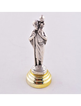 Statue métal Saint Christophe - Socle Adhésif - 7 cm