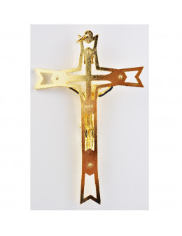 Croix en métal 12 cm avec Christ 
