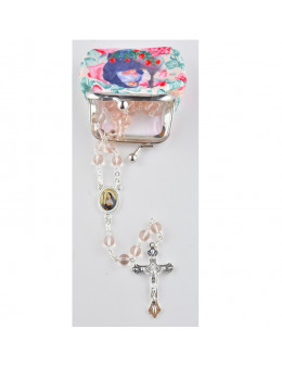 Chapelet Sainte Rita avec pochette