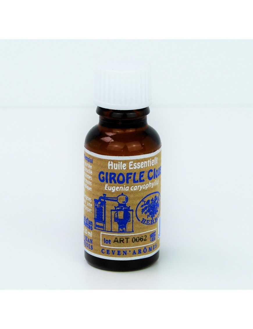 Huile essentielle de Clous de Girofle 20 ml avec Compte-gouttes