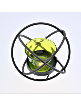 Photophore boule métal et verre