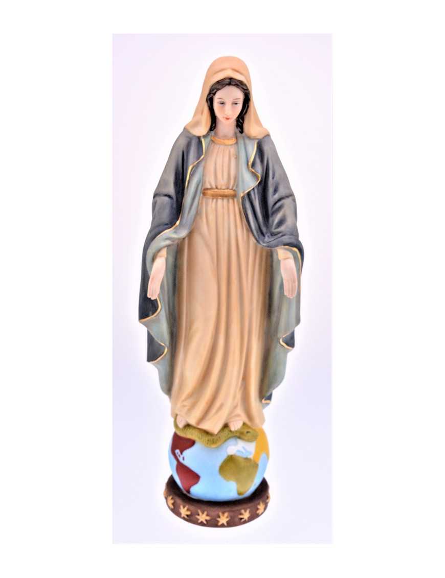 Statue Vierge Miraculeuse en céramique mate 30 cm