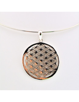 Pendentf argent Fleur de vie