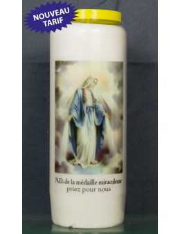 Bougie de neuvaine V. miraculeuse + priè