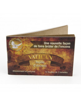 Papier buvard d'encens Vatican