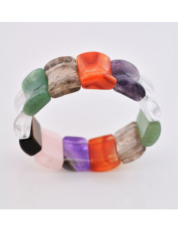 Bracelet élastique multipierres