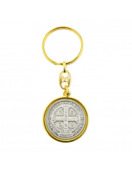 Porte clés métal Saint Benoit