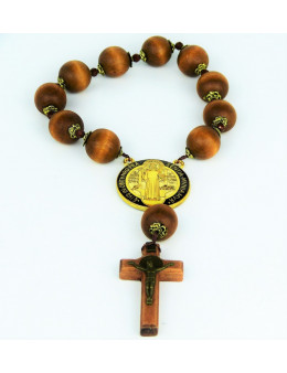 Dizainier Saint Benoit grosses perles de bois