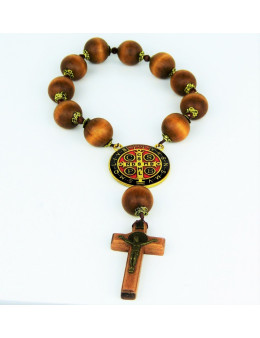 Dizainier Saint Benoit grosses perles de bois