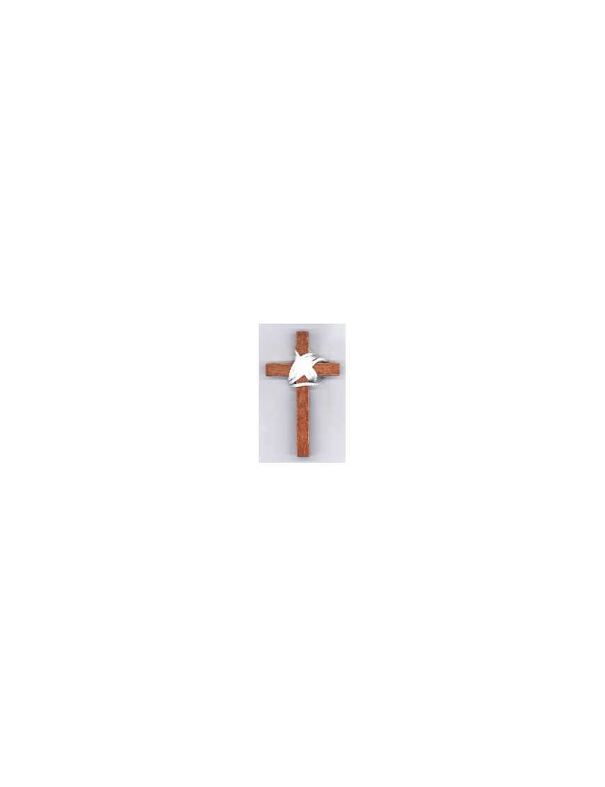 Croix communion bois 9.5 cm + cordon