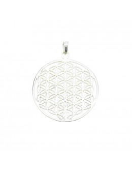 Pendentif Fleur de vie argent 925 - Diamètre 4 cm