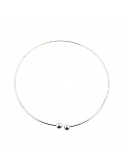 Support collier argent